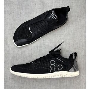 Vivobarefoot Primus Lite Knit Obsidian Black Minimalist Shoes Men's Size 9